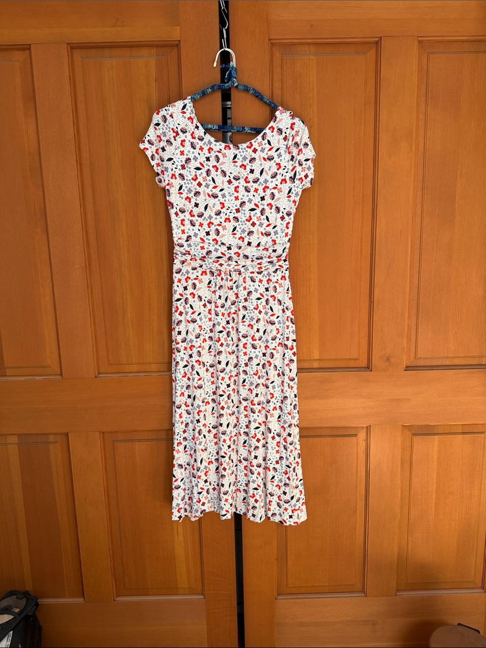 Boden shortsleeved boat neck jersey midi dress